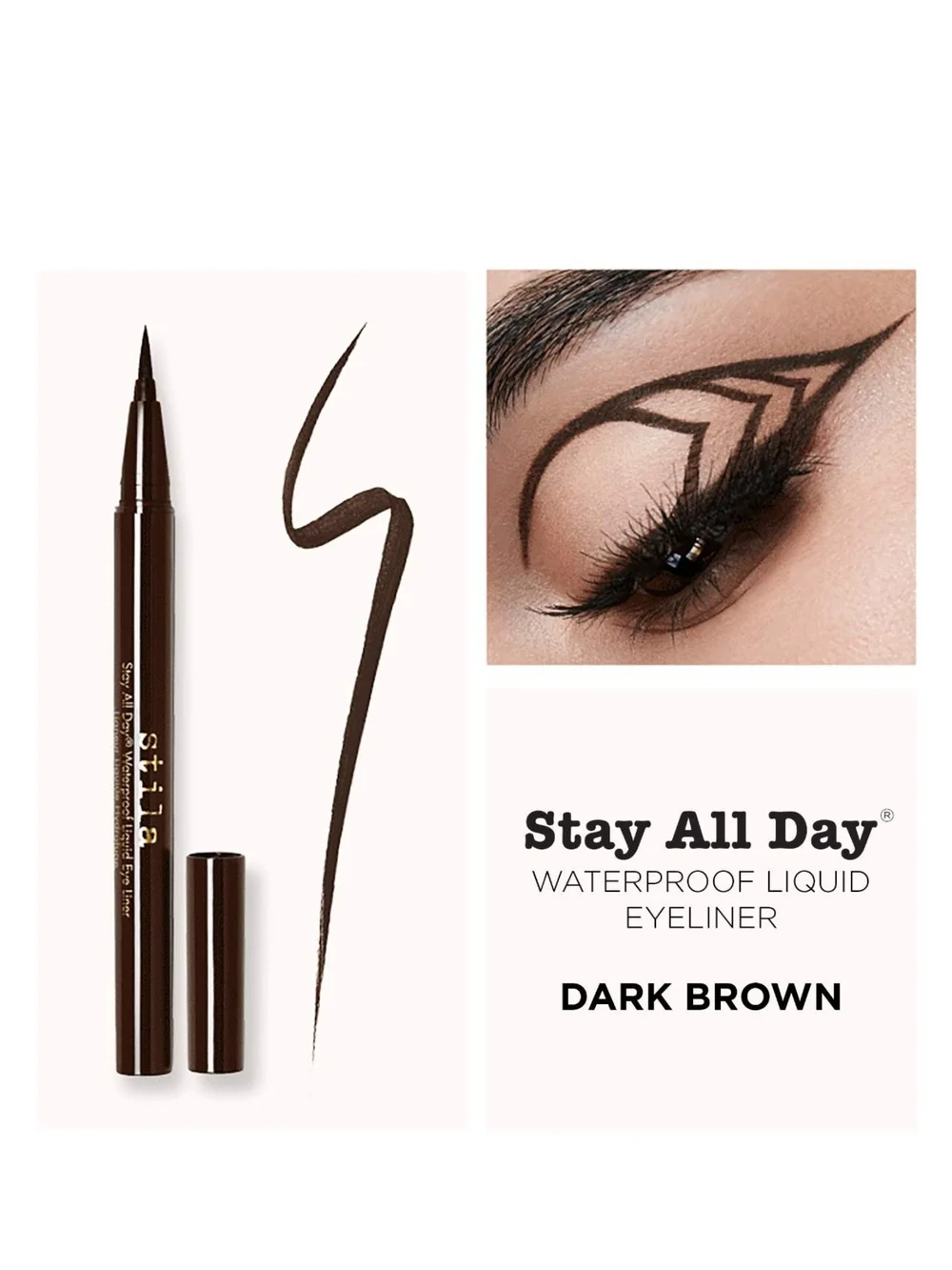 Stila Waterproof Liquid Eye Liner Dark Brown BNIB✨FREE GIFT WITH ANY PURCHASE ✨